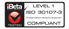 iBeta Level 1 ISO 30107-3 Compliant